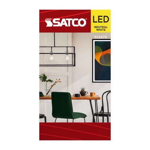 Main product image of 12.5W A19 LED, Medium Base, Clear, 3500K CCT, 120V (6 Pack)