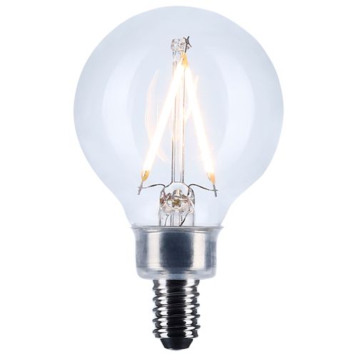 Main product image of 3W G16.5 LED, Candelabra Base, Clear, 3000K CCT, 120V (6 Pack)