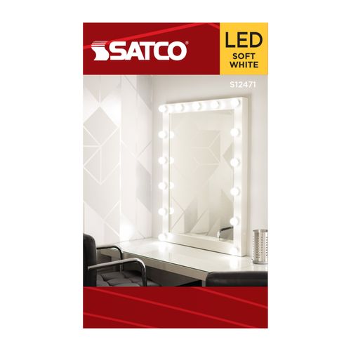 Main product image of 3W G16.5 LED, Candelabra Base, Clear, 3000K CCT, 120V (6 Pack)