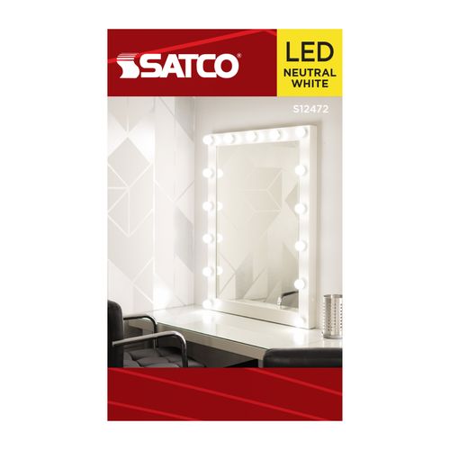 Main product image of 4W G16.5 LED, Candelabra Base, Clear, 3500K CCT, 120V (6 Pack)