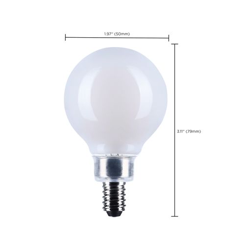 Main product image of 4.5W G16.5 LED, Candelabra Base, White Finish, 3000K CCT, 120V (6 Pack)