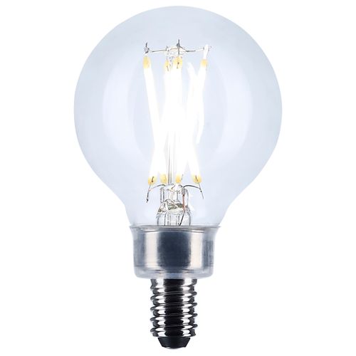 Main product image of 5.5W G16.5 LED, Candelabra Base, Clear, 5000K CCT, 120V (6 Pack)
