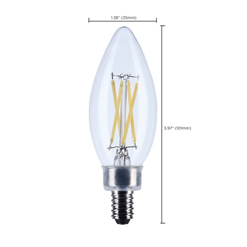 Main product image of 4W B11 LED, Candelabra Base, Clear, 5000K CCT, 120V, 10-pk
