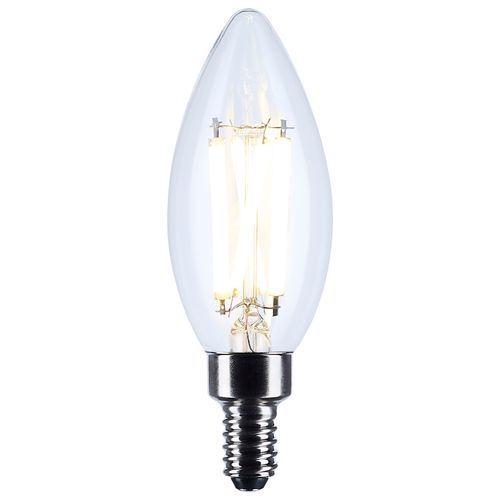 Main product image of 8W B11 LED, Candelabra Base, Candle-Tip, Clear, 3500K CCT, 120V (6 Pack)