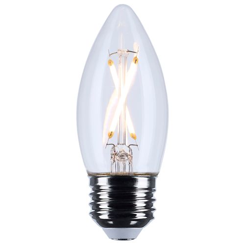 Main product image of 3W B11 LED, Medium Base, Clear, 3000K CCT, 120V (6 Pack)