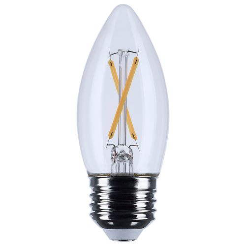 Main product image of 3W B11 LED, Medium Base, Clear, 3000K CCT, 120V (6 Pack)