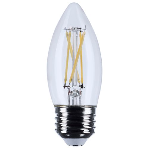 Main product image of 5.5W B11 LED, Medium Base, Clear, 5000K CCT, 120V (6 Pack)