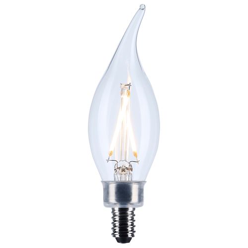 Main product image of 3W CA10 LED, Candelabra Base, Clear, 3000K CCT, 120V (6 Pack)
