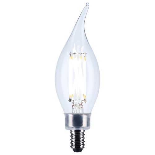 Main product image of 5.5W CA10 LED, Candelabra Base, Clear, 5000K CCT, 120V (6 Pack)