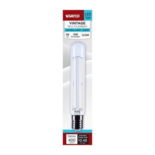 Main product image of 4W T6.5 LED, Intermediate Base, Clear, 5000K CCT, 120V (6 Pack)