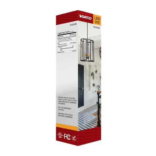Main product image of 5W T9 LED, Medium Base, Clear, 2700K CCT, 120V (6 Pack)