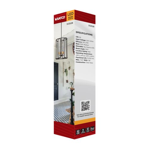 Main product image of 5W T9 LED, Medium Base, Clear, 2700K CCT, 120V (6 Pack)