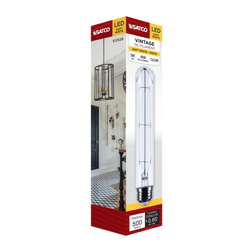 Main product image of 5W T9 LED, Medium Base, Clear, 3000K CCT, 120V (6 Pack)