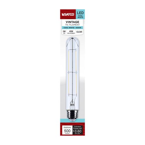 Main product image of 5W T9 LED, Medium Base, Clear, 4000K CCT, 120V (6 Pack)