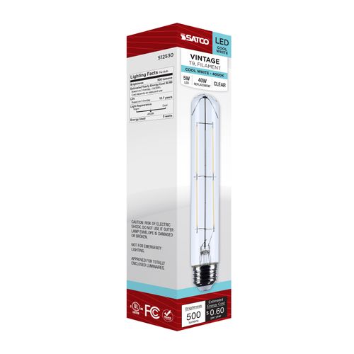 Main product image of 5W T9 LED, Medium Base, Clear, 4000K CCT, 120V (6 Pack)