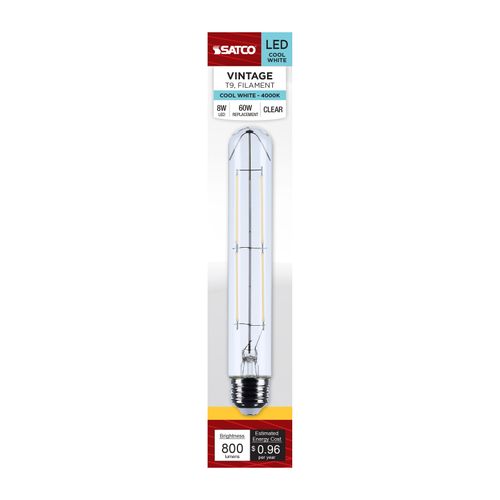Main product image of 8W T9 LED, Medium Base, Clear, 4000K CCT, 120V (6 Pack)