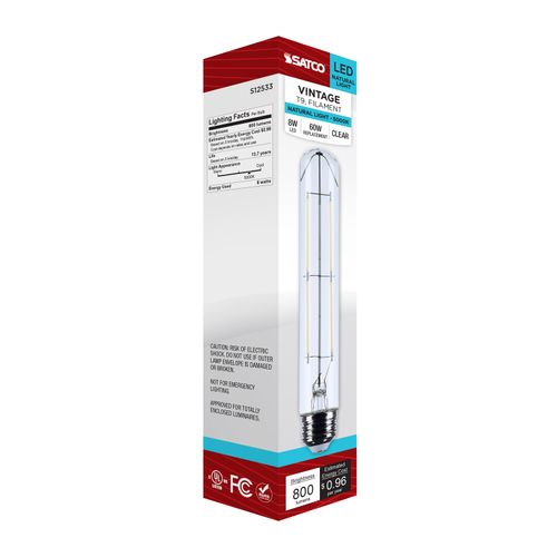 Main product image of 8W T9 LED, Medium Base, Clear, 5000K CCT, 120V (6 Pack)