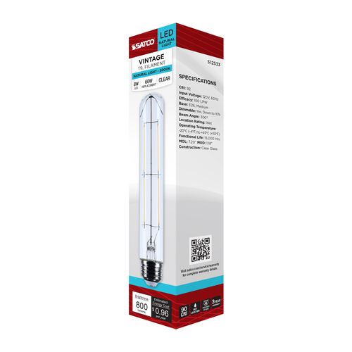 Main product image of 8W T9 LED, Medium Base, Clear, 5000K CCT, 120V (6 Pack)