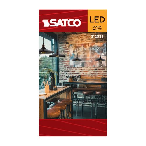 Main product image of 8W A19 LED, Medium Base, 2700K CCT, Gold Crown, 60W Replacement (6 Pack)