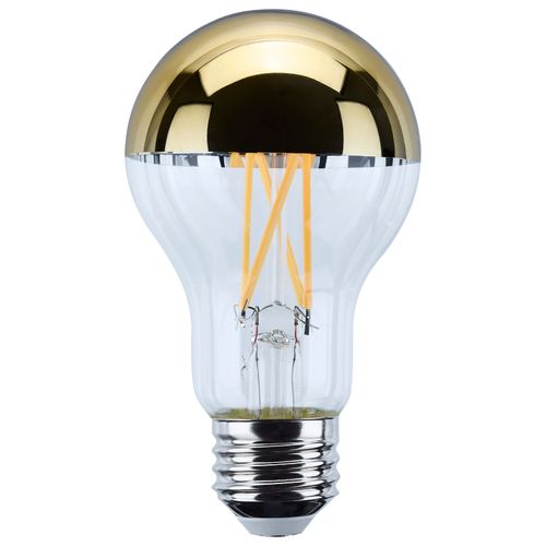 Main product image of 8W A19 LED, Medium Base, 2700K CCT, Gold Crown, 60W Replacement (6 Pack)