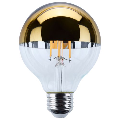 Main product image of 5.5W G25 LED, Medium Base, 2700K CCT, Gold Crown, 60W Replacement (6 Pack)