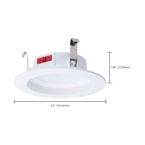 Main product image of 6W LED Downlight Retrofit, 4", CCT Selectable, Round, White Finish