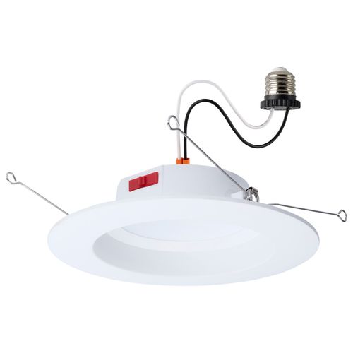 Main product image of 8W LED Downlight Retrofit, 5-6", CCT Selectable, Round, White Finish