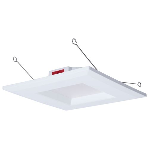 Main product image of 10W LED Downlight Retrofit, 5-6", CCT Selectable, Square, White Finish