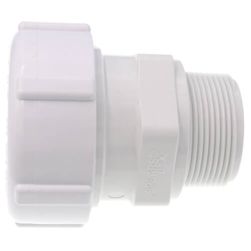 Main product image of 1-1/2" PVC Sch. 40 Compression Male Adapter (Buna-N Gasket)