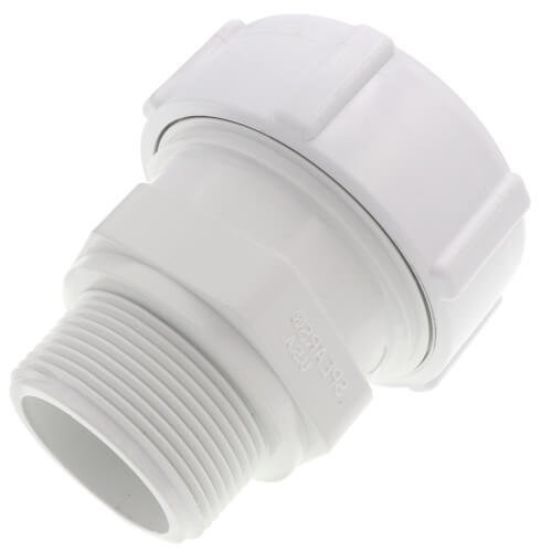 Main product image of 1-1/2" PVC Sch. 40 Compression Male Adapter (Buna-N Gasket)