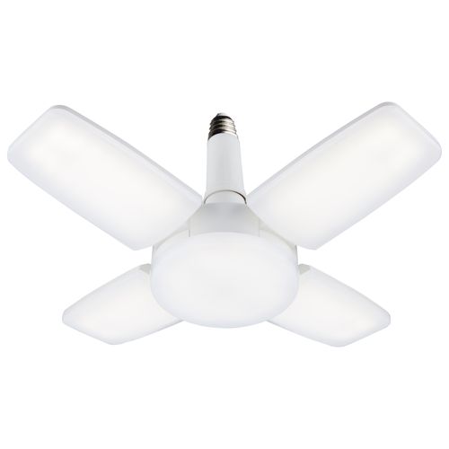 Main product image of 60W LED Multi-Beam Utility/Garage Lamp, 5000K Natural Light, White Finish, 120V