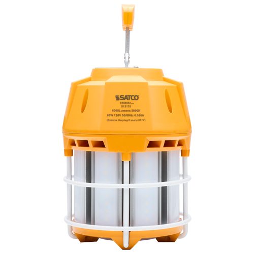 Main product image of 60W LED Hi-Pro Temp Work Light, 5000K, Corncob Shape, 80 CRI, Orange Finish