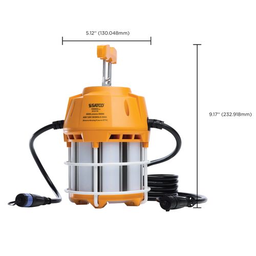 Main product image of 60W LED Hi-Pro Temp Work Light, 5000K, Corncob Shape, 80 CRI, Orange Finish