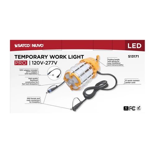 Main product image of 100W LED Hi-Pro Temp Work Light, 5000K, Corncob Shape, 80 CRI, Orange Finish