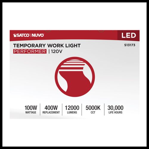 Main product image of 100W LED Temporary Work Light, 5000K CCT, 120V