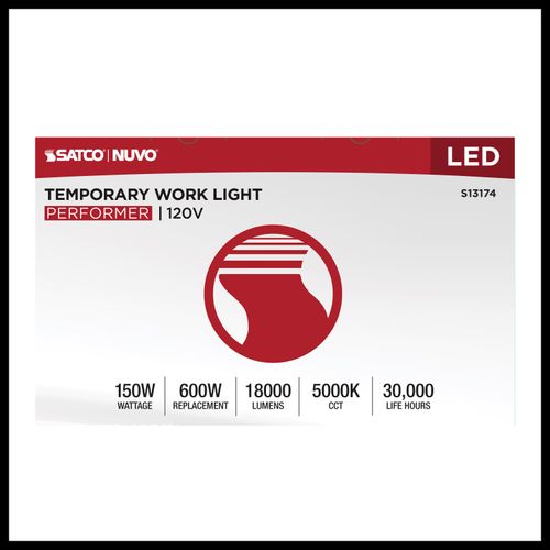 Main product image of 150W LED Temporary Work Light, 5000K CCT, 120V