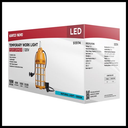 Main product image of 150W LED Temporary Work Light, 5000K CCT, 120V