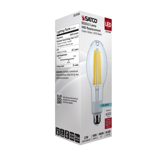 Main product image of 23W LED HID Replacement, ED23.5, 4000K, Medium Base, Clear, 120-277V