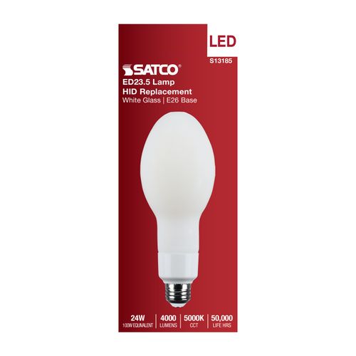 Main product image of 24W LED HID Replacement, ED23.5, 5000K, Medium Base, White, 120-277V