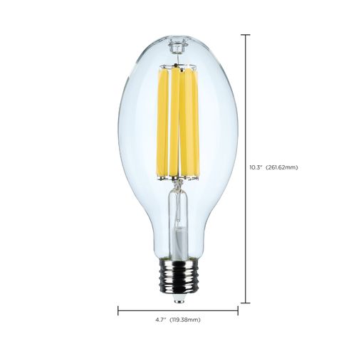 Main product image of 40W LED HID Replacement, ED37, 4000K, Extended Mogul Base, Clear, 120-277V