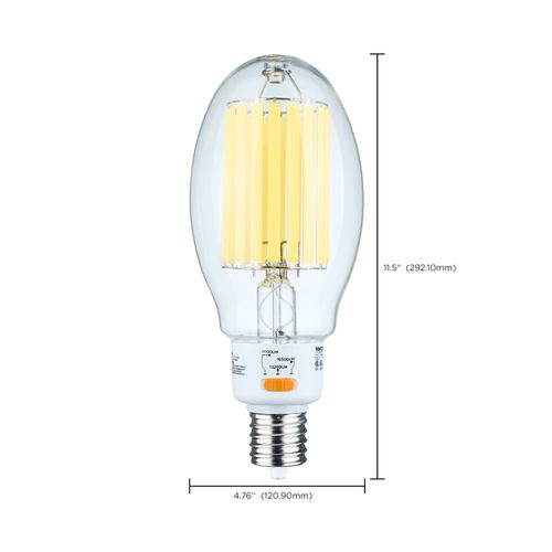 Main product image of 60/68/85Wage Selectable LED HID Replacement, ED37, 5000K, Mogul Extended Base, Clear, 120-277V