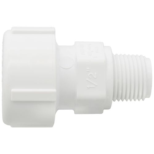 Main product image of 1/2" PVC GripLoc Compression Male Adapter w/ EPDM (White)