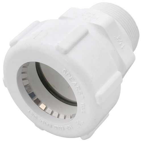 Main product image of 1-1/2" PVC GripLoc Compression Male Adapter w/ EPDM (White)