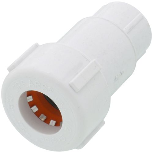 Main product image of 1/2" PVC GripLoc Compression Female Adapter (White)