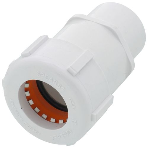 Main product image of 1" PVC GripLoc Compression Female Adapter (White)