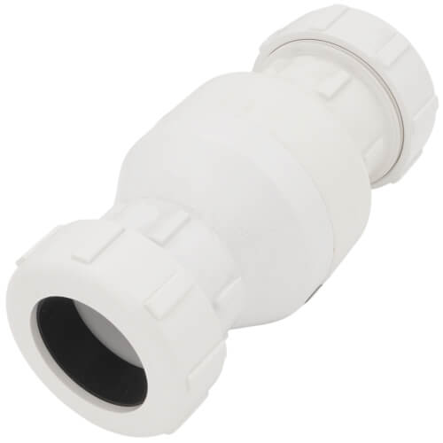Main product image of 2" SCH 40 PVC Compression Swing Check Valve (White)