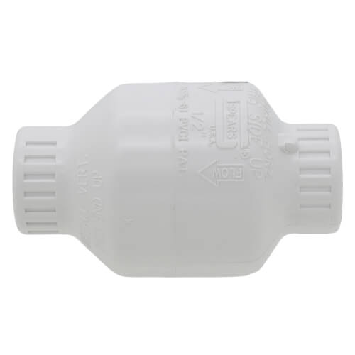 Main product image of 1/2" PVC Utility Swing Check Valve, EPDM (Threaded)
