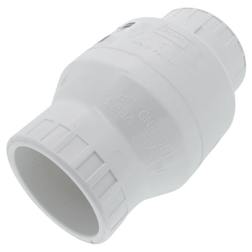 Main product image of 3" PVC Socket Utility Swing Check Valve (White)