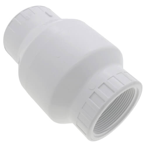 Main product image of 3" PVC Threaded Utility Swing Check Valve (White)