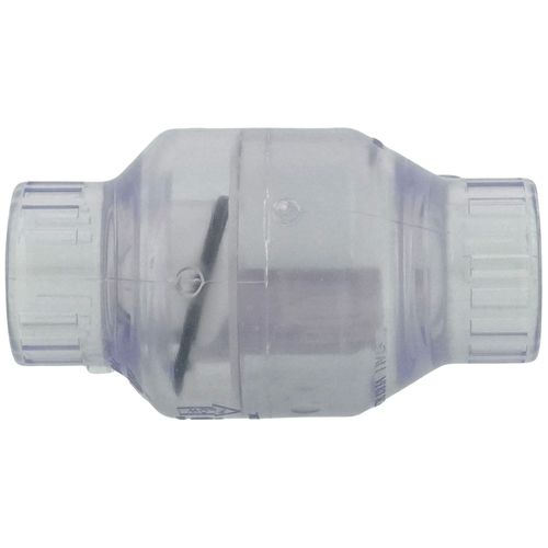 Main product image of 1" PVC Socket Utility Swing Check Valve (Clear)